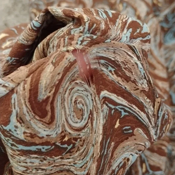 Vintage Saint Laurent Swirl Paisley Blouse With Flaws - Picture 6 of 10